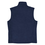 Men’s Columbia fleece vest w/logo!