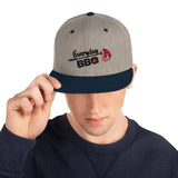 Everyday BBQ Front & Back Snapback Hat