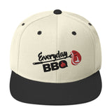Everyday BBQ Front & Back Snapback Hat