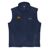 Men’s Columbia fleece vest w/logo!
