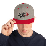 Everyday BBQ Front & Back Snapback Hat